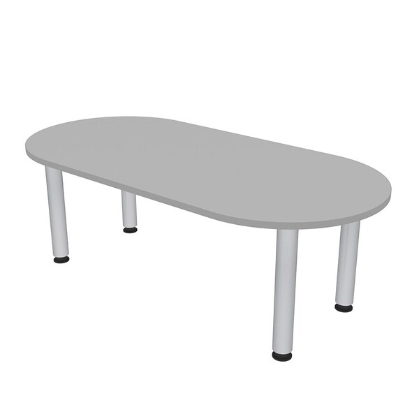 33.5 in W, 59.5 in L, 29 in H, Engineered Wood Top, Grey
